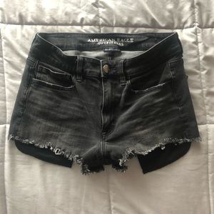 American Eagle High Rise Shortie Shorts